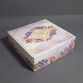 Коробка Цветы с узором 20*20*7