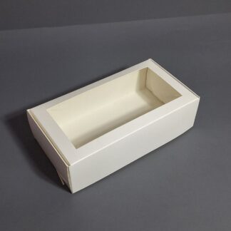 Коробка с окном Белая 19х10,5х5,5
