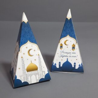 Коробка Рамазан синий 7*7*13