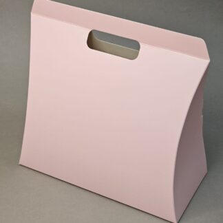 Коробка сумка розовый матовый 24*21*11 см