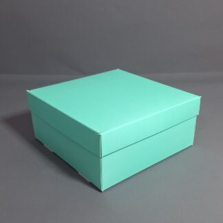 Коробка зелёная 18х18х8 см