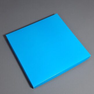 Коробка под платок голубая 25,5×25,5×2 см