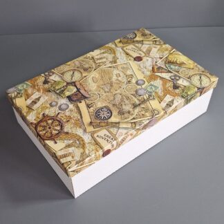 Коробка крышка компас 37*24*10 см