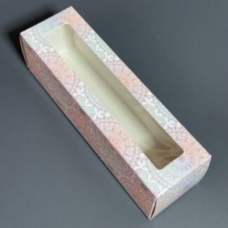 Коробка под макаронс Узор 20*6*6 см