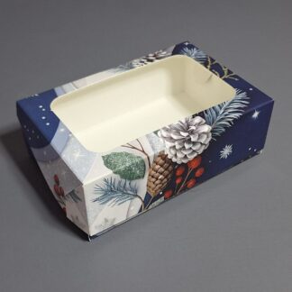 Коробка Новый год шишки 15*10*5 см
