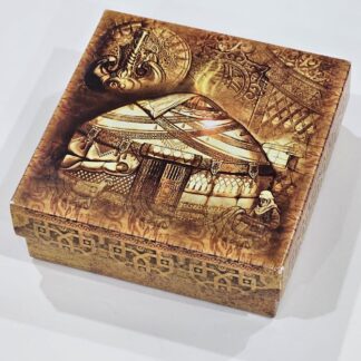 Коробка Юрта 10*10*3,5 (8*8*3,5) см