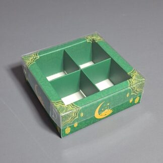 Коробка Зеленая мечеть 10*10*3,5 (8*8*3,5) см