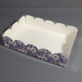 Коробка Фиолетовые цветы 30*20*7 см