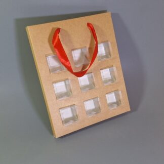 Коробка Крафт+ кубики 9шт 27*22*2,5 см
