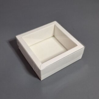 Коробка Белая 10*10*3,5 (8*8*3,5) см