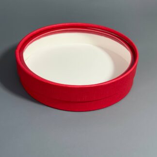 Коробка круглая №7 (красн.мат) 18*3,5 см